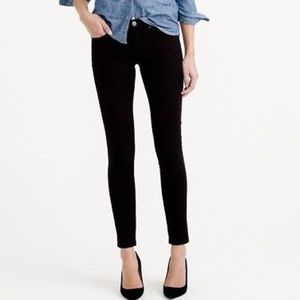J. CREW Velvet Ankle Highrise Skinny Jeans Pants